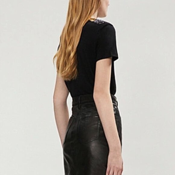 MAJE Tatillon sequin-embellished cotton-blend T-shirt - Picture 3 of 9